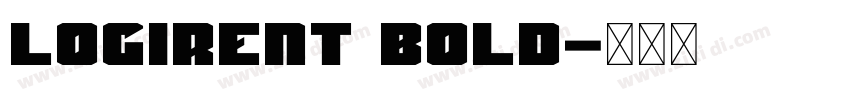 logirent bold字体转换